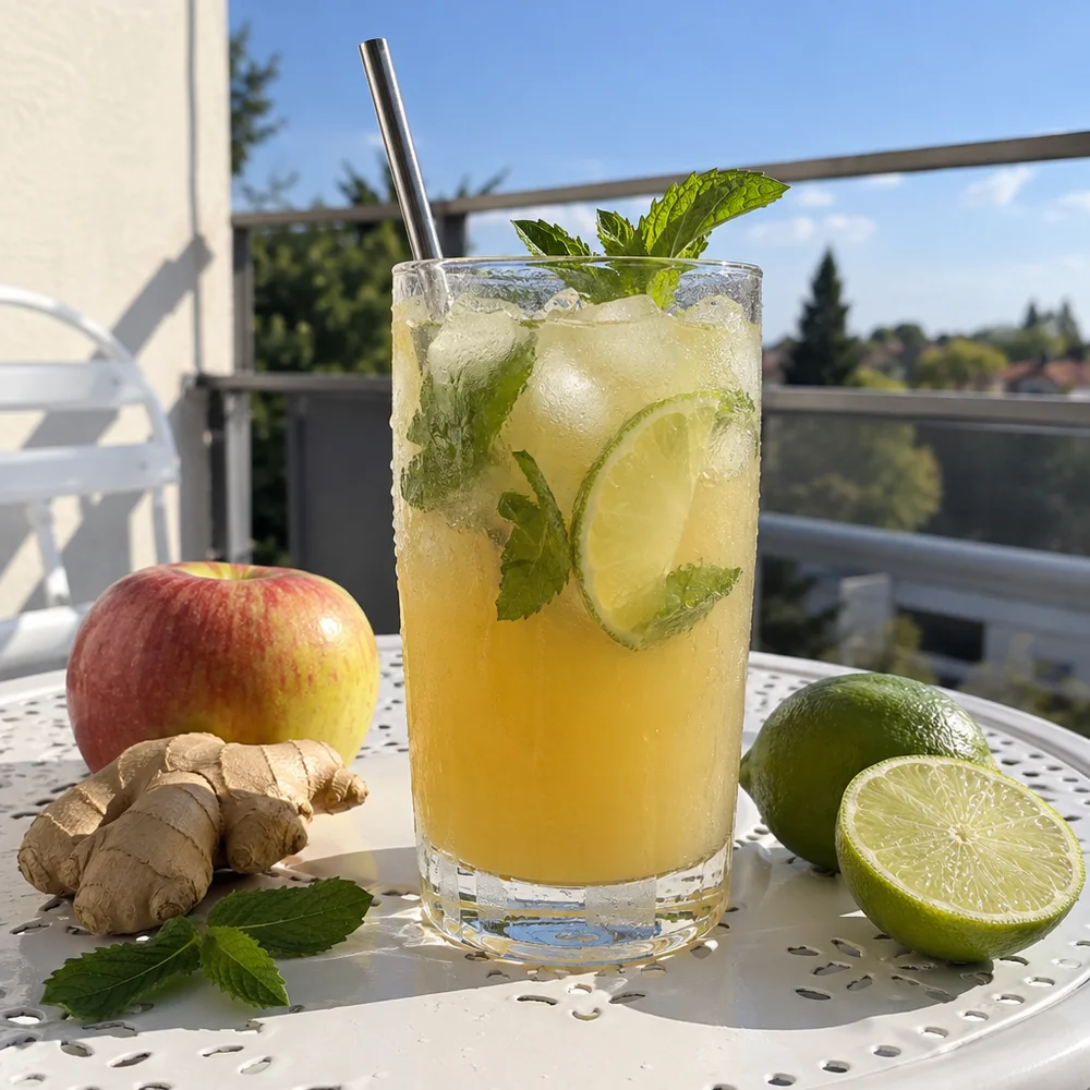 Quick apple and ginger juice