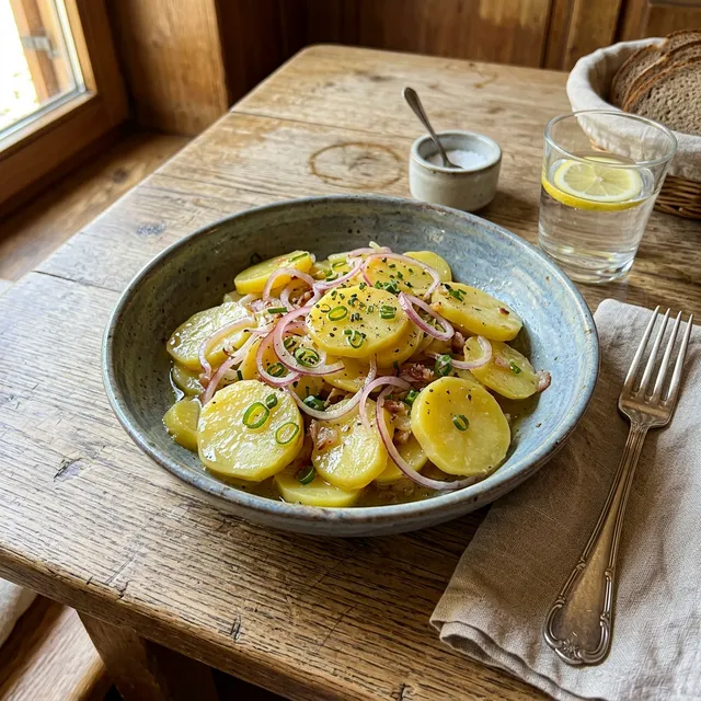 Quick Bavarian potato salad