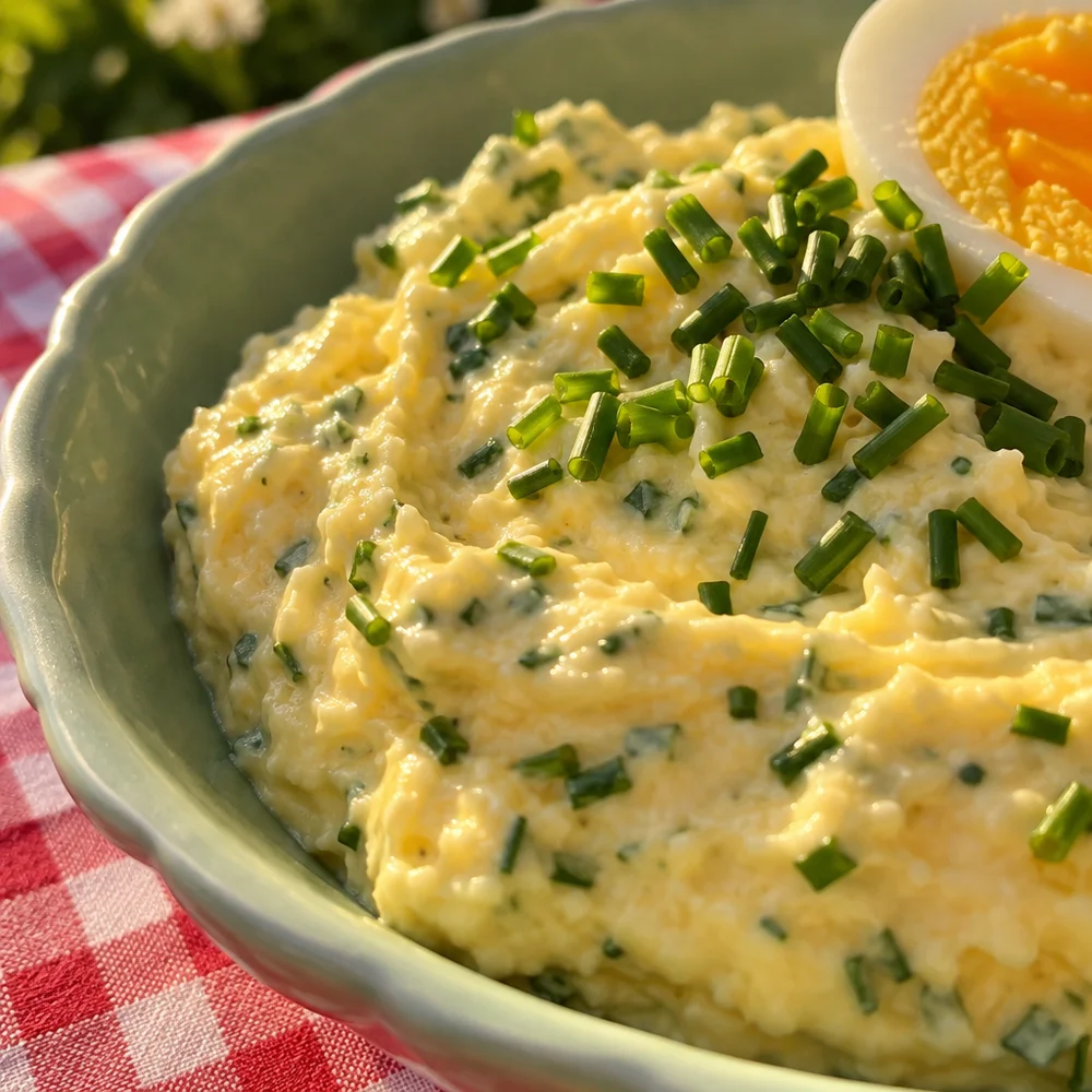 Quick egg and chive spread