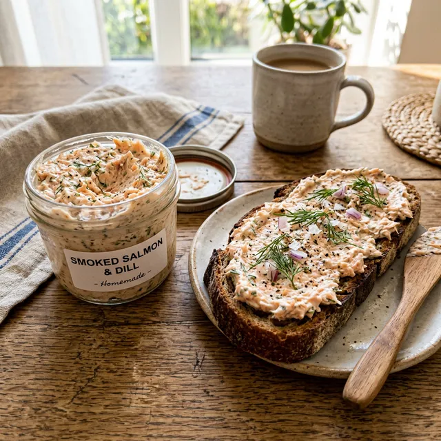 Quick salmon and dill spread