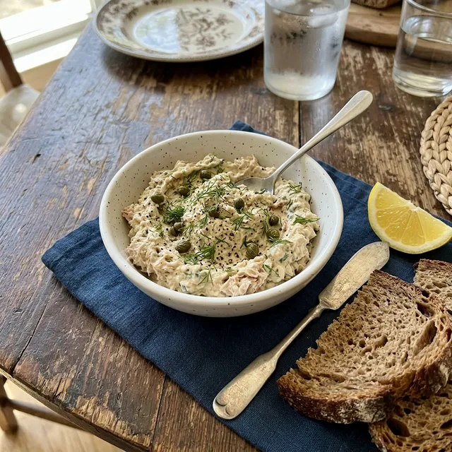 Quick tuna spread with capers