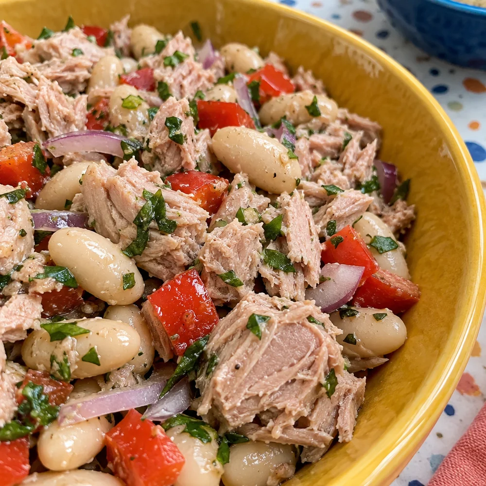Quick tuna salad with white beans