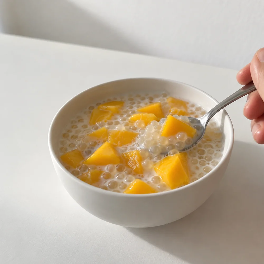 Quick mango sago dessert
