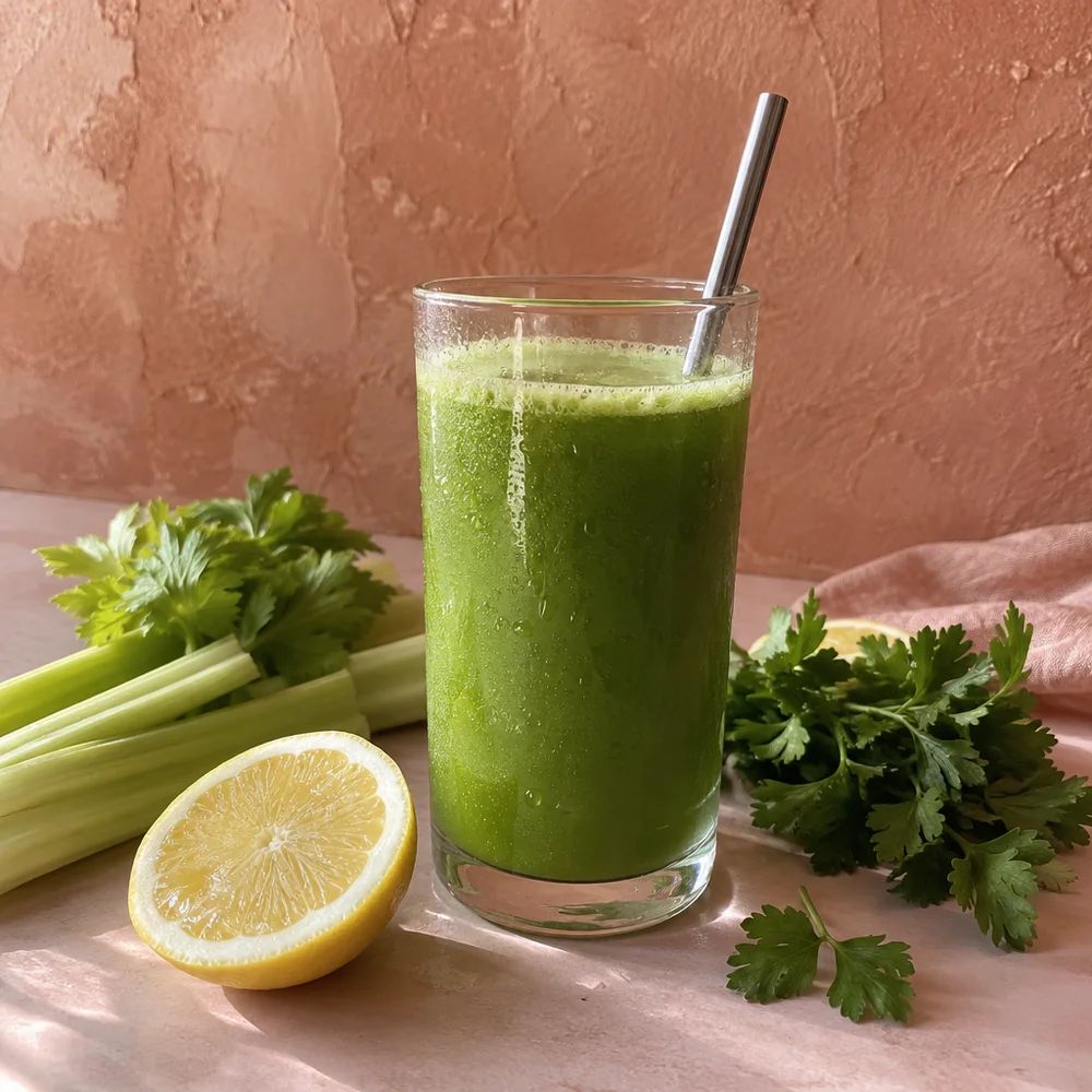 Celery and parsley juice