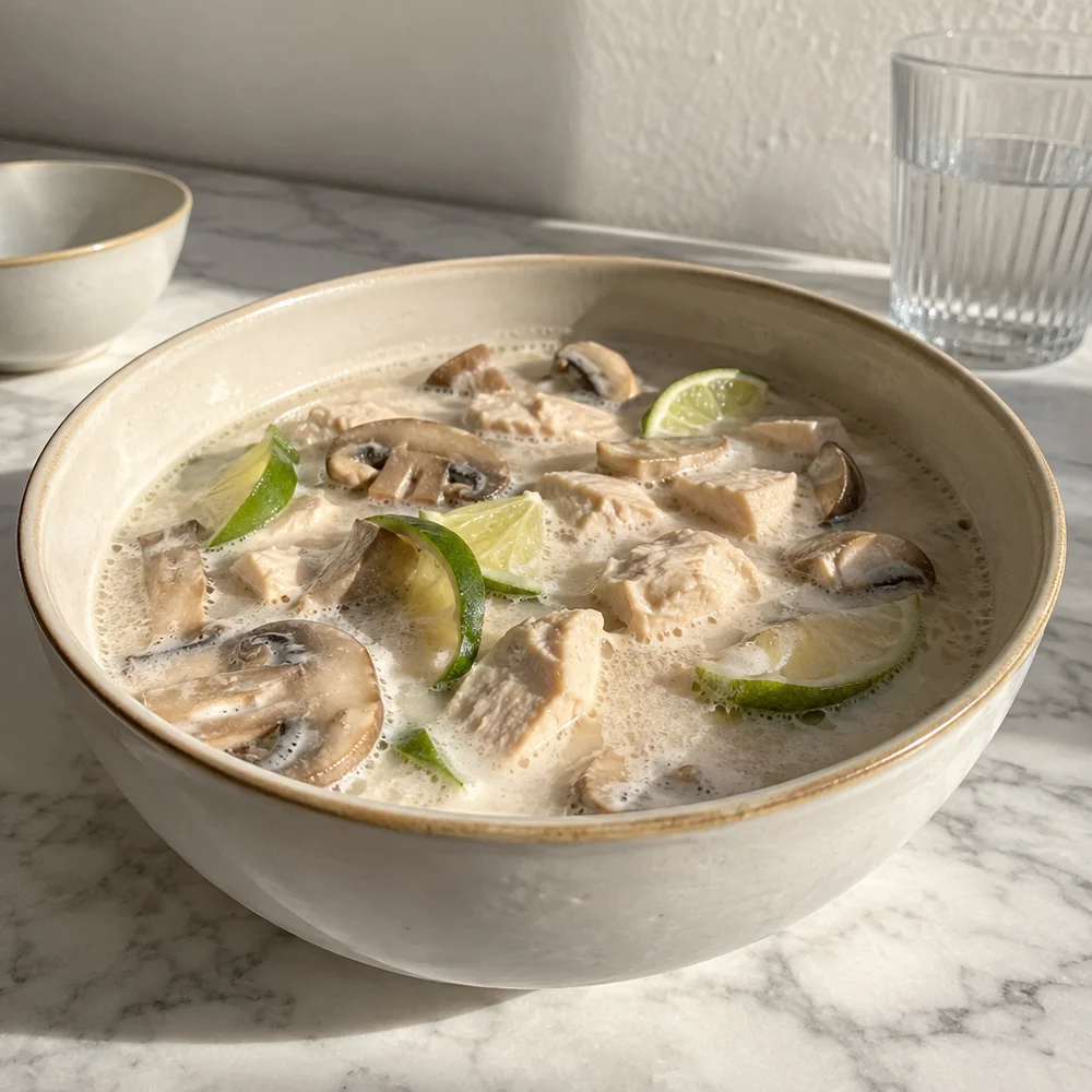Thai tom kha gai soup