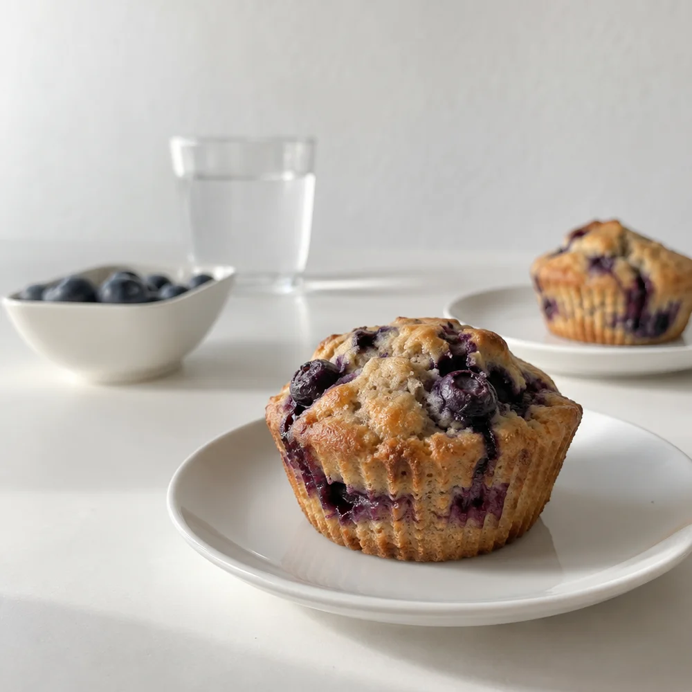 Vegan blueberry muffins