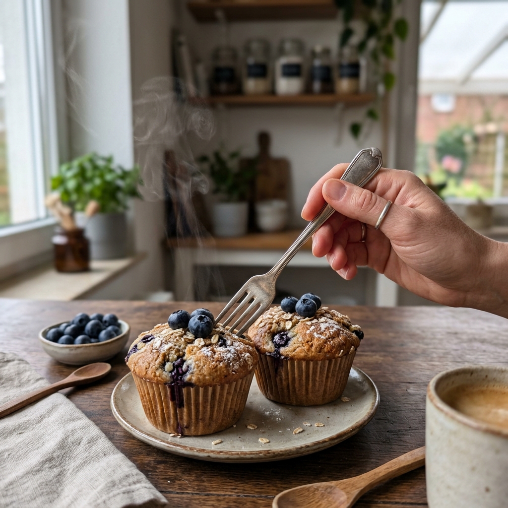 Vegane Blaubeer-Muffins