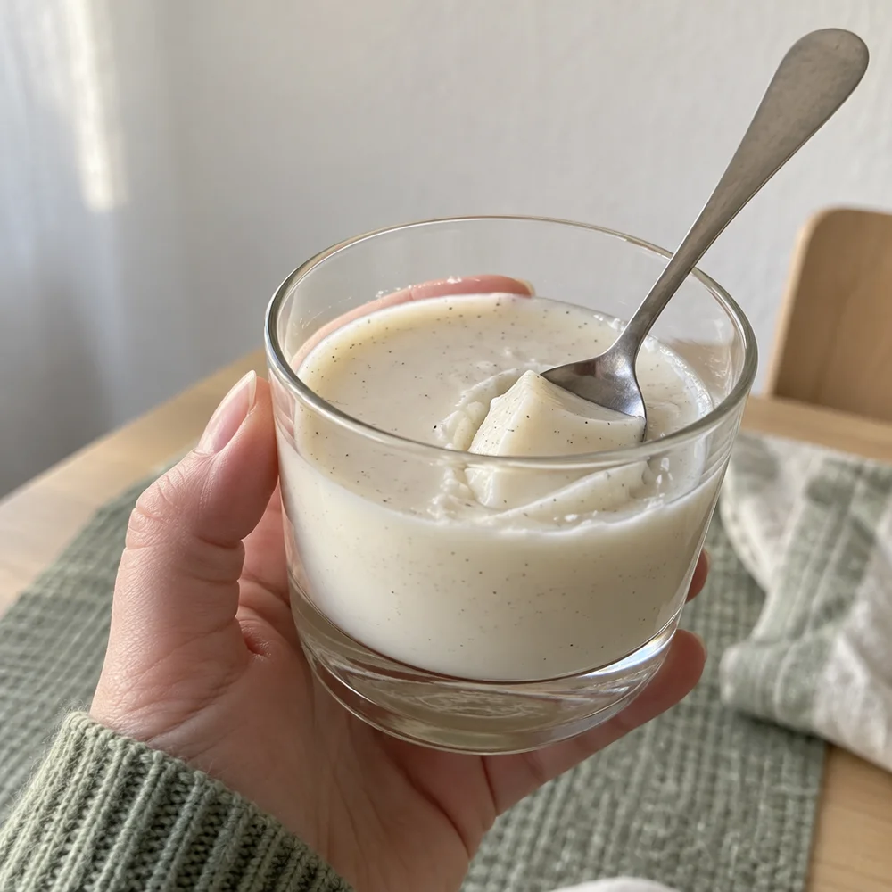 Vegan coconut panna cotta