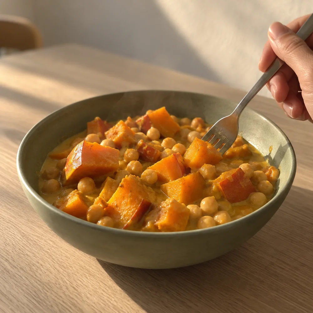 Vegan one-pan squash curry