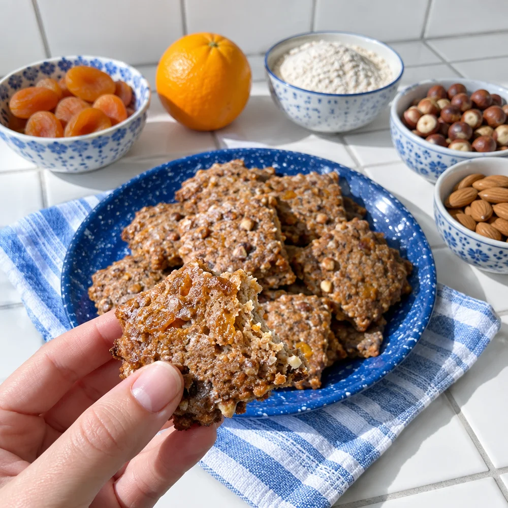 Vegan Lebkuchen (German gingerbread) with spelt and maple syrup