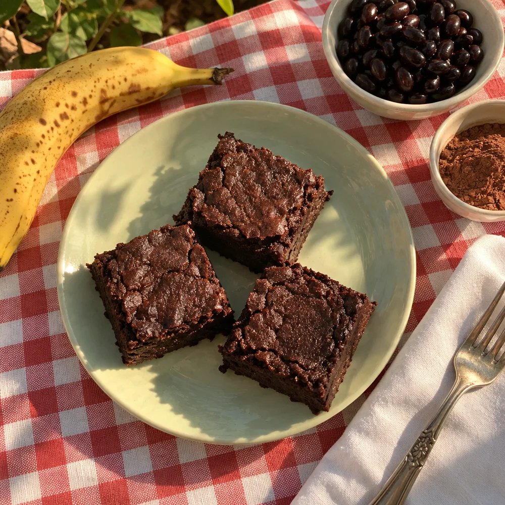 Vegan black bean brownies