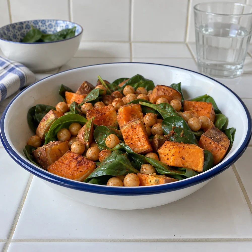 Sweet potato and chickpea bowl
