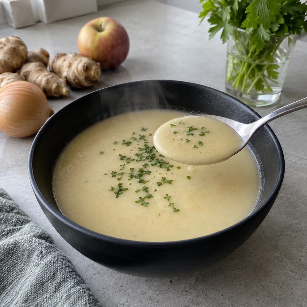 Vegan Jerusalem artichoke soup