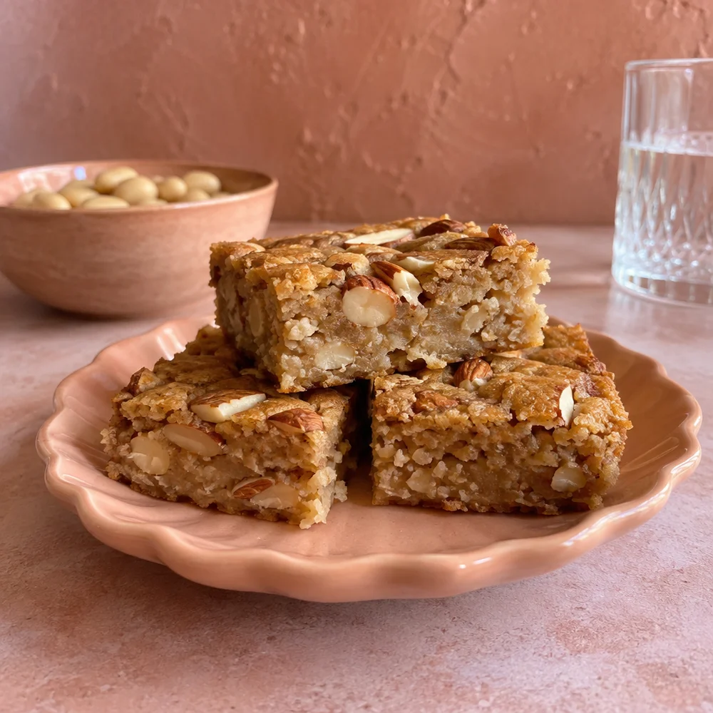 Vegan white bean blondies