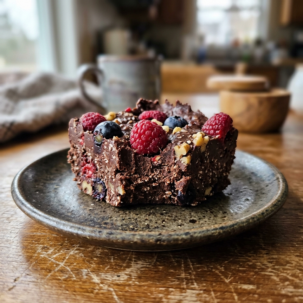 Vegan berry no-bake fudge