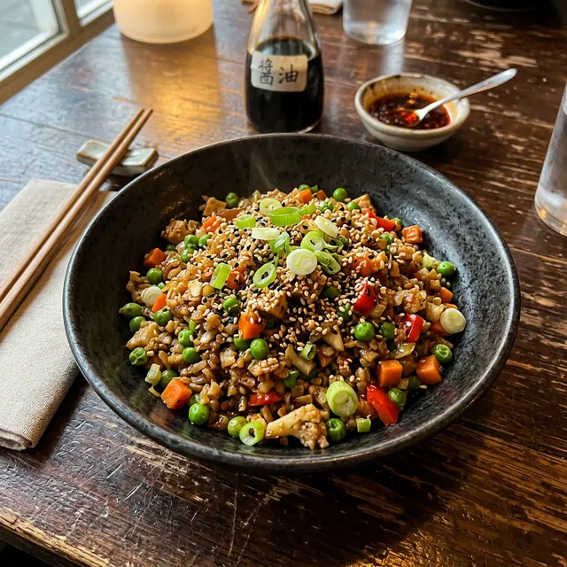 Vegan cauliflower fried rice
