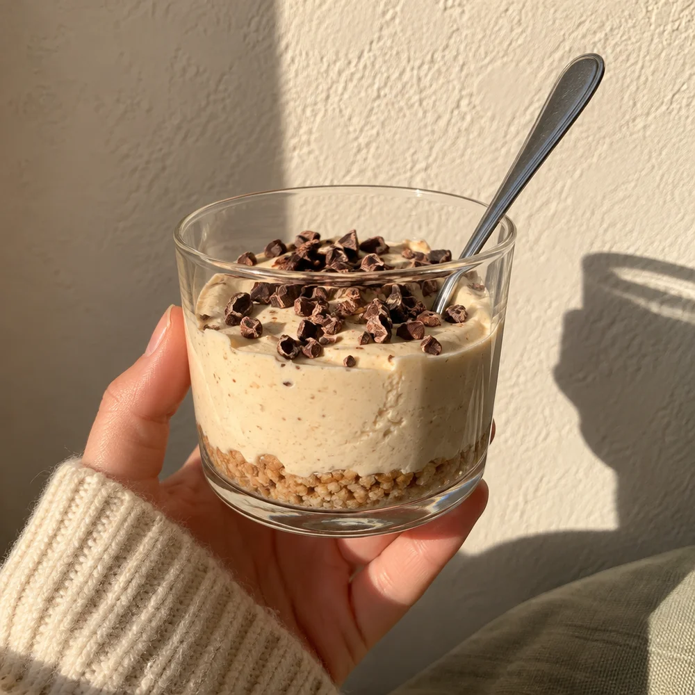 Vegan peanut mini cheesecakes