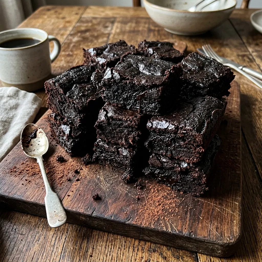 Vegan sweet potato fudge brownies