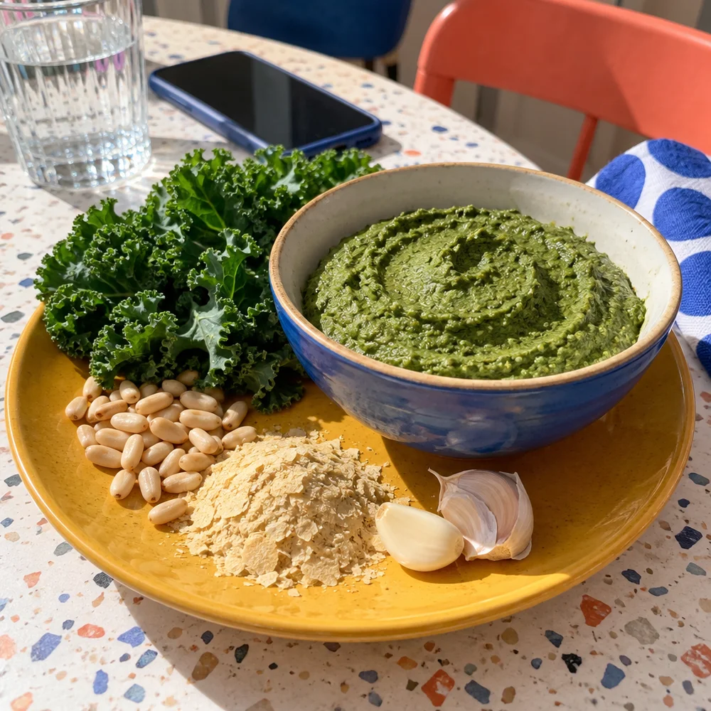 Vegan kale pesto spread