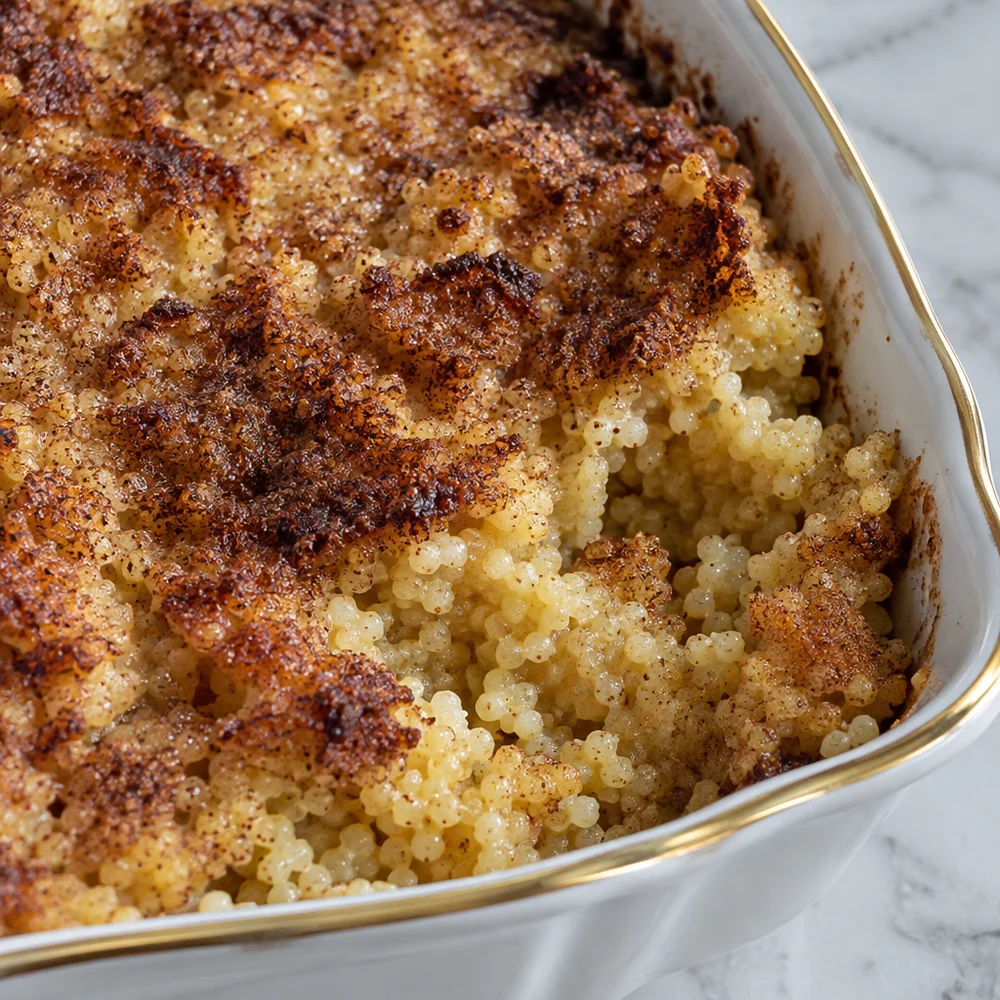 Vegan millet and cinnamon bake