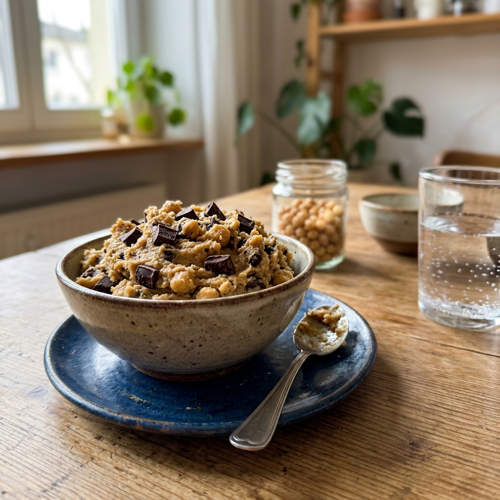 Vegan chickpea cookie dough