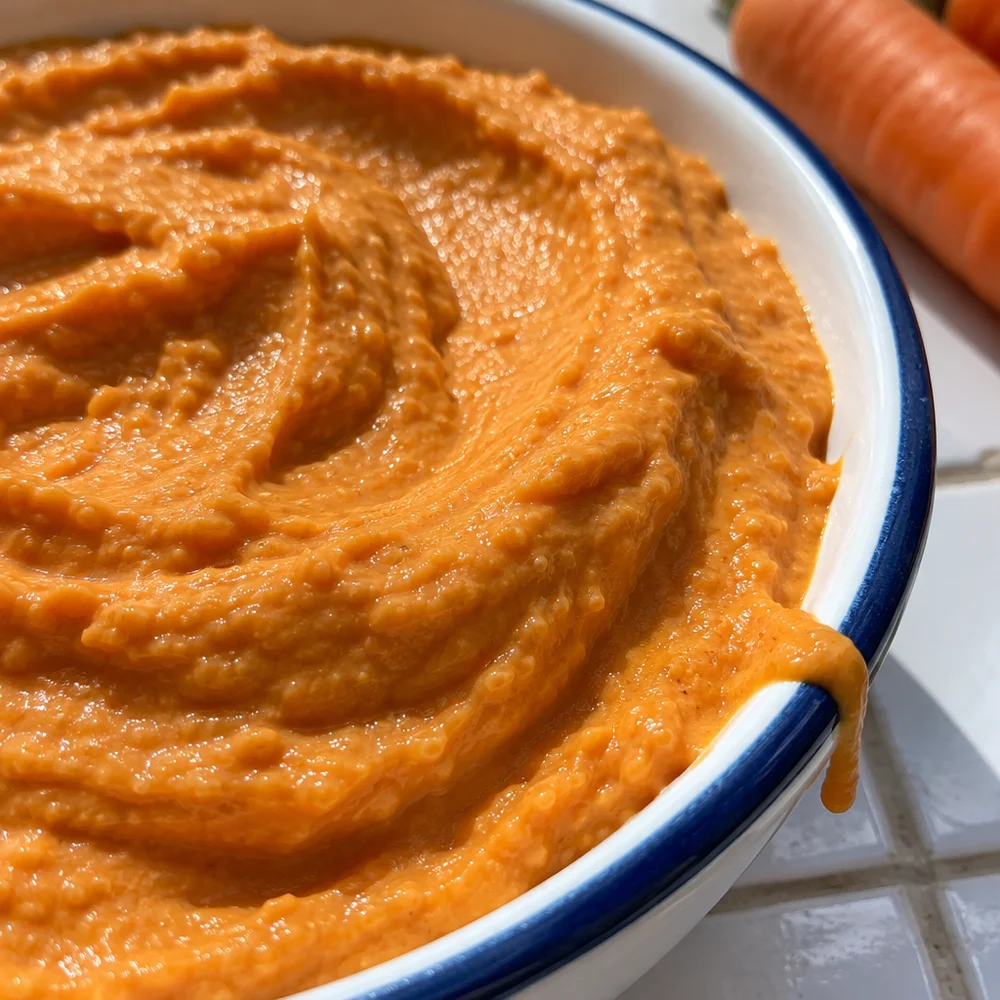 Vegan carrot and ginger spread