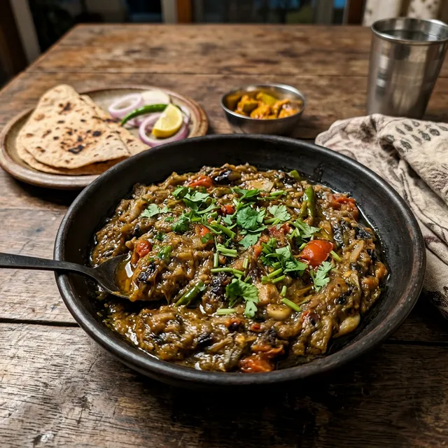 Vegan baingan bharta