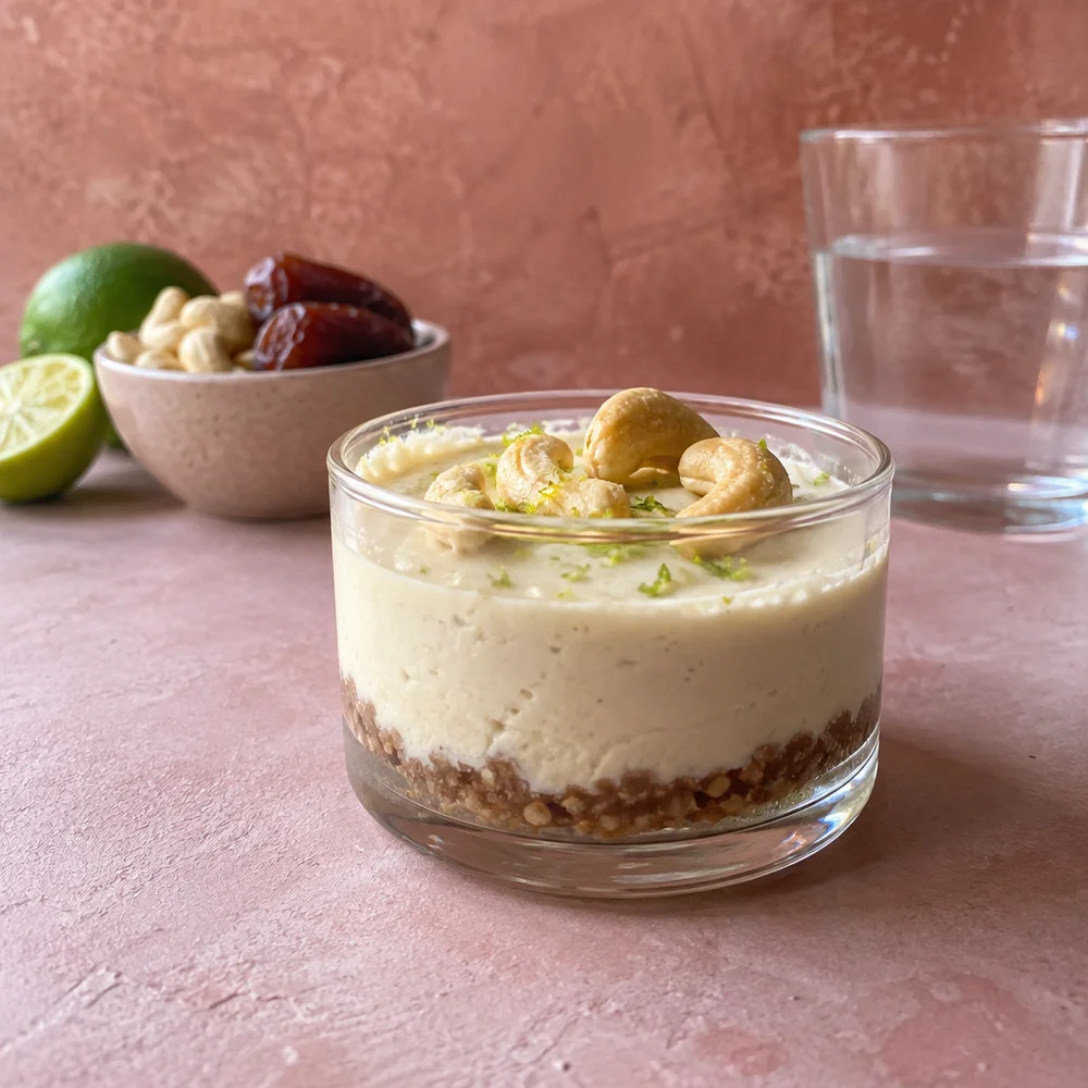 Vegan cashew lime tartlets
