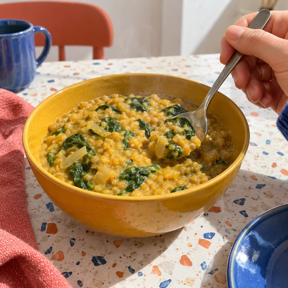 Vegan lentil and coconut dal