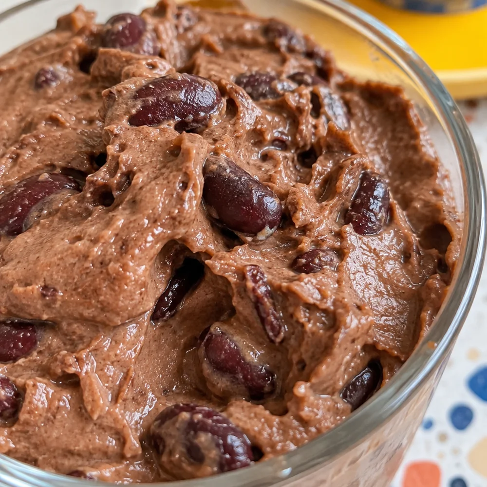 Vegan chocolate bean mousse