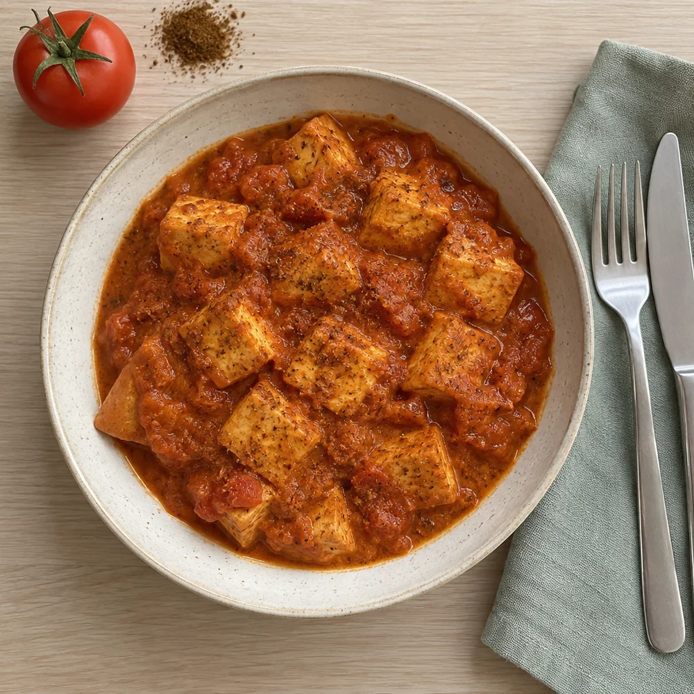 Vegan tofu tikka masala