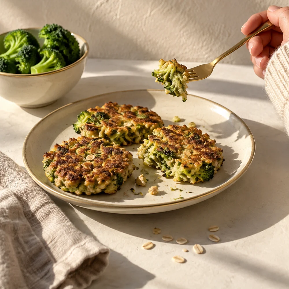 Vegetarian broccoli and cheese fritters