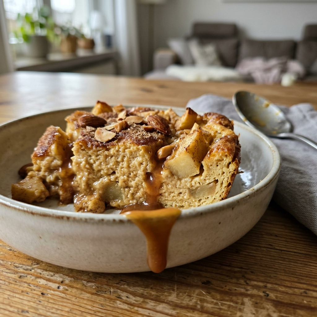 Vegetarischer Apfel-Quark-Auflauf